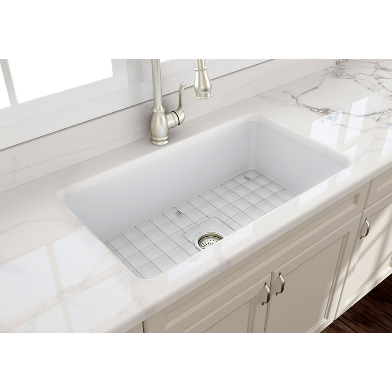 32'' L Kitchen Sink, Matte White