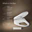 Siège de toilette de bidet allongé PureWash E820, bidet chauffé pour toilettes existantes avec télécommande-93776343