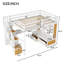 Lit mezzanine double avec bureau et tablettes-2062111712