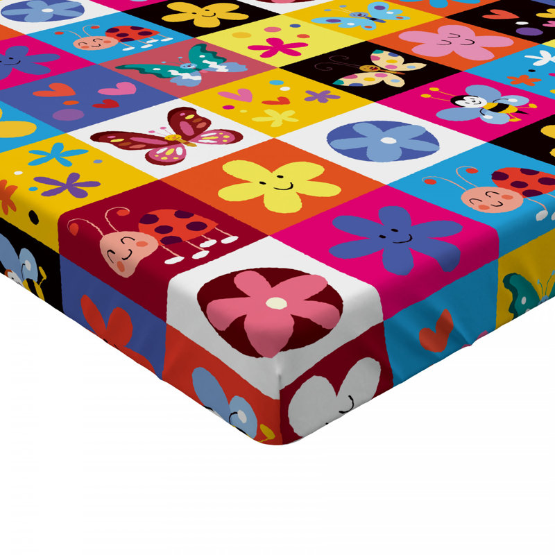 Drap-housse floral en microfibre, Drap-housse de taille double