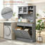 Armoire de rangement autoportante pour salle de bain, armoire de rangement pour couloir, armoire de cuisine, armoire de cuisine avec station de charge