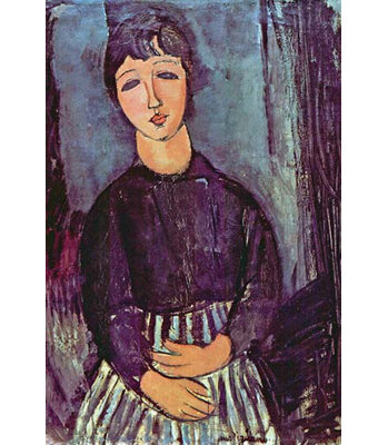 « portrait of zofe » par amadeo modigliani affiche rétro
