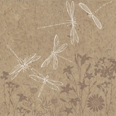 Turco Dragonflies - Wrapped Canvas Print