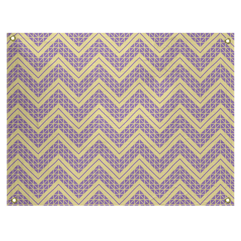 Tapisserie Stephenie, H 59 po x l 80 po, Jaune / Mauve