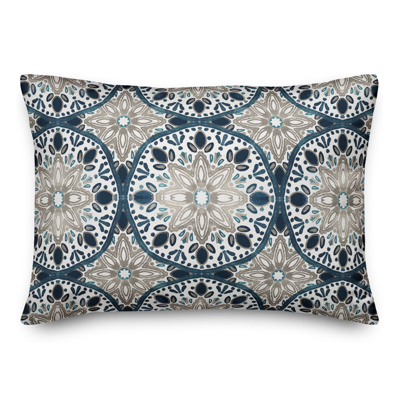  Housse et insert de coussin d'extérieur pour l'extérieur, Bleu, Géométrique