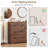 47" Wide Large Dresser with Deep Drawers & Metal Knobs for Living Room, Entryway, Hallway-1300273456