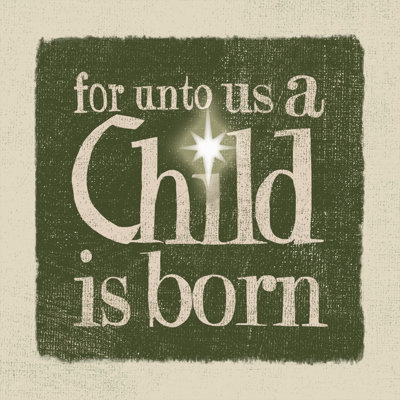 Child Is Born 1 Piece Wrapped Canvas Wall Art