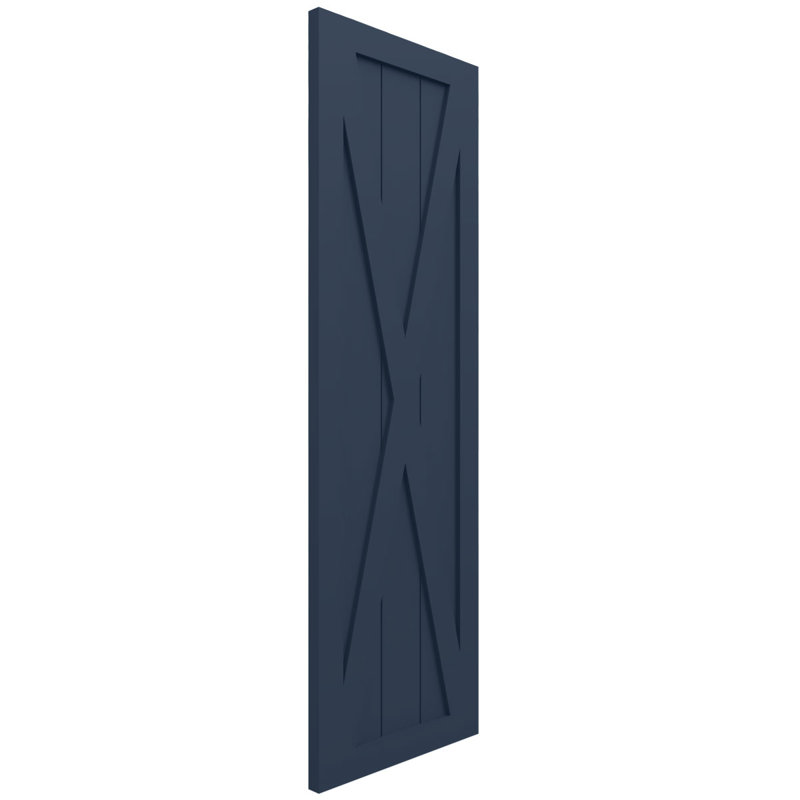 Volets de ferme EnduraCore, 12"W, 26"H, Bleu nuit sans étoile