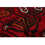 Tapis décoratif en laine rouge à noué à la main New Age 3 pi 5 po x 5 pi 1 po de conception unique