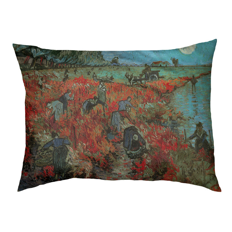 Coussin pour chien vineyard the sky Burk, Petit (l 29,5 po x P 19,5 po x H 2,5 po), Rouge / Bleu