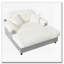 Méridienne Chaise longue 65,25 po Cloud Canapé douillet avec deux coussins décoratifs pour le salon-331644084