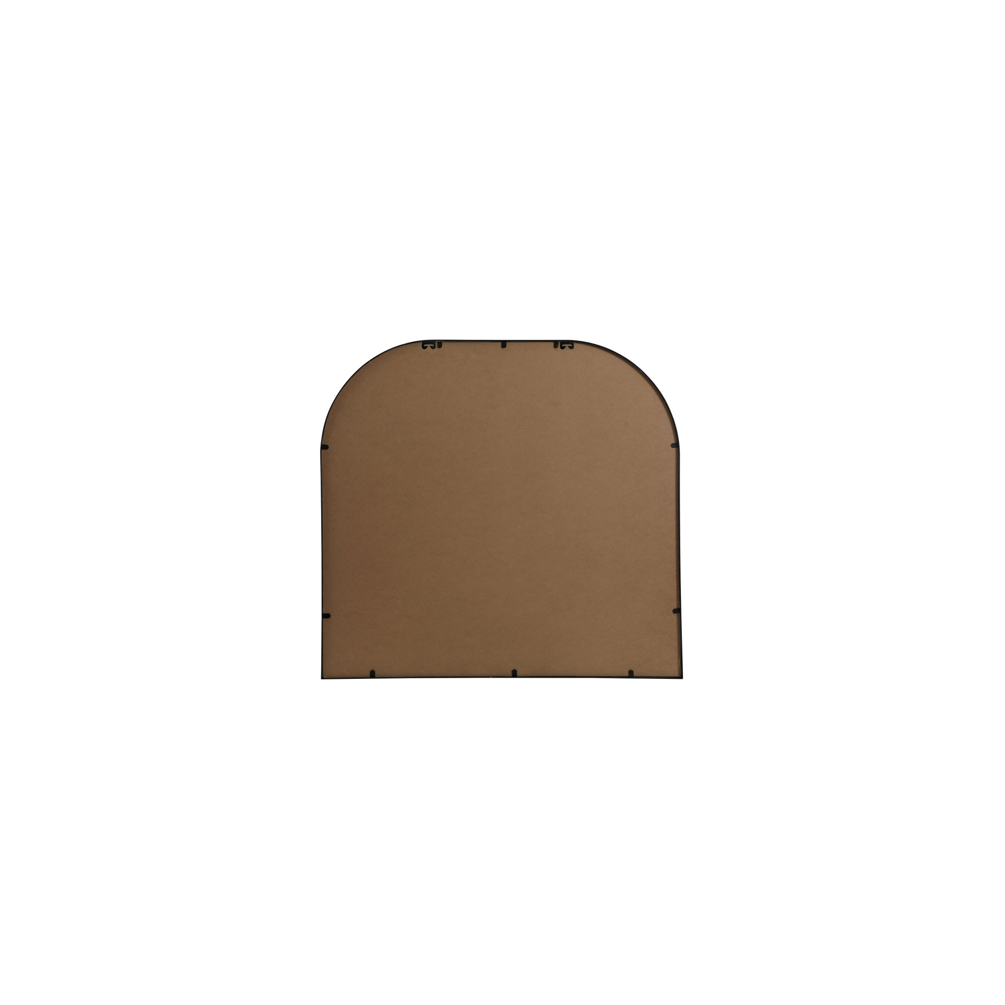 Sabine Metal Wide Arch Wall Mirror, 34" x 36", Black