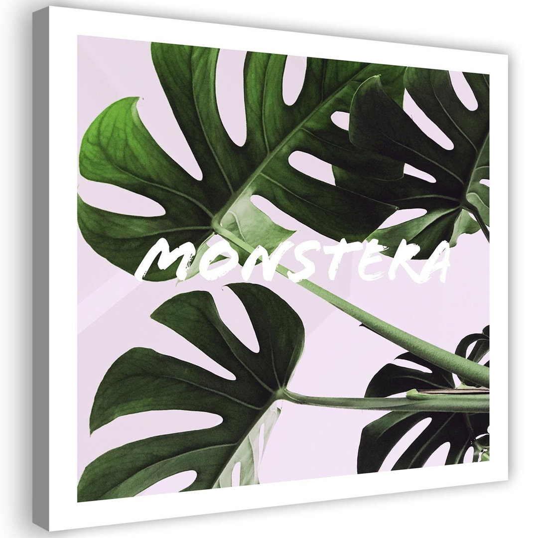 Leinwandbild Monstera Exotic Leaves