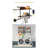 24 Inch Industrial Pipe 2 Tier Wall Shelf With Towel Bar-1168383222