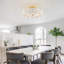 Lustre moderne semi-encastré en verre 20 po-586485698-586485697