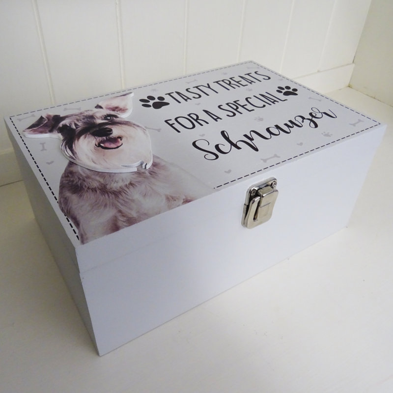 Schnauzer Dog Treat Box Denton Decorative Box