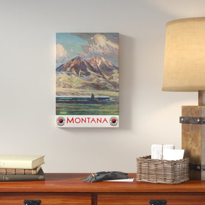 « montana », affiche rétro sur toile tendue