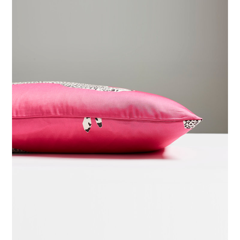 Leaping Cheetah Sahara Lumbar Pillow, Bubblegum