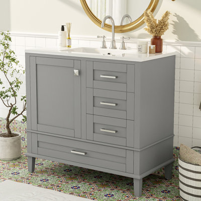Meuble-lavabo simple 36 po