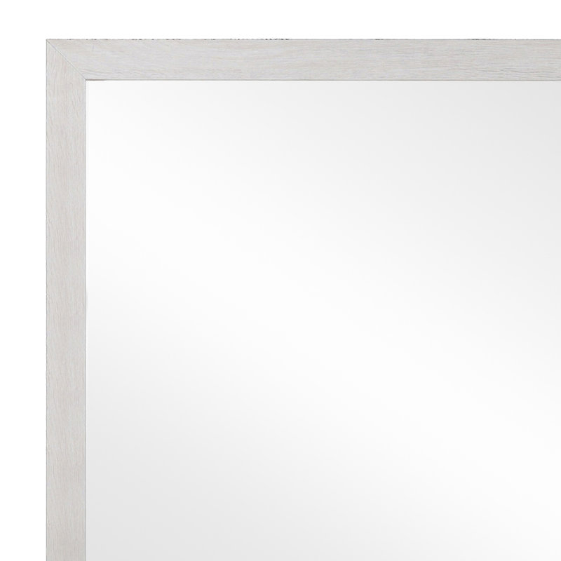 Miroir de commode carré Oriskany, Blanc côtier