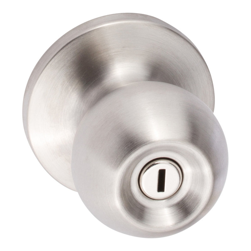 Ensemble de boutons d'intimité Tahoe, Acier inoxydable satiné