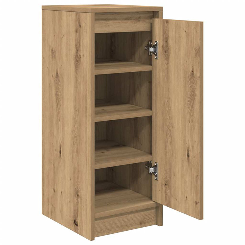 3 Pair Shoe Storage Cabinet, Artisan Oak
