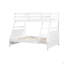 Lit superposé simple sur rails en bois massif-508542391