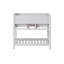 Harrison 36 in. W Vanity Cabinet Only, Solid Pine Wood, Nickel Hardware, Includes 2 Soft Close Drawers, Adjustable Height, Classic Timeless Design, Ideal for Bathroom Storage, White