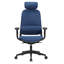 Chaise de bureau en filet avec appui-tête Victor-713694526