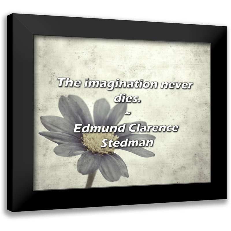 Edmund Clarence Stedman Citation: L'imagination ne mourra jamais.