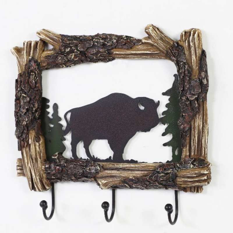 Crochet mural rustique Buffalo