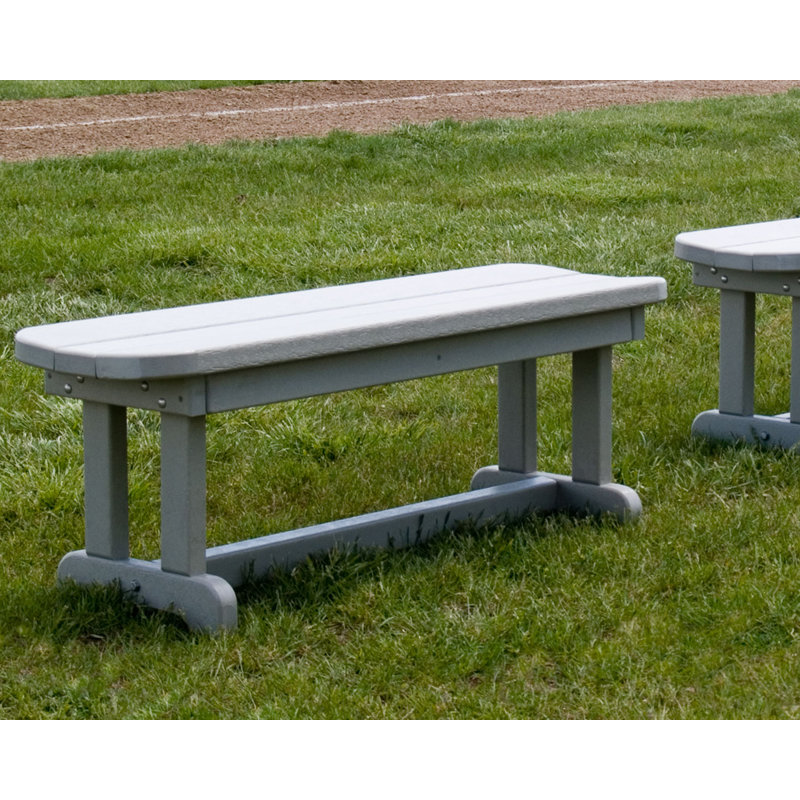 Banc de parc POLYWOOD, Noir, Sans, 48 po
