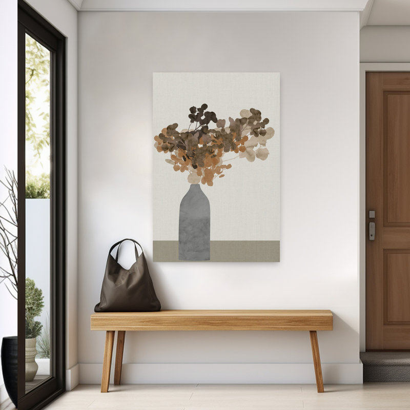 Art contemporain fleur contemporaine, H 60 po x l 40 po