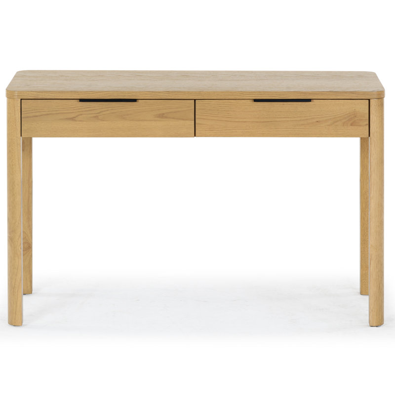 Tahani 2 Drawer Wood Desk, Natural