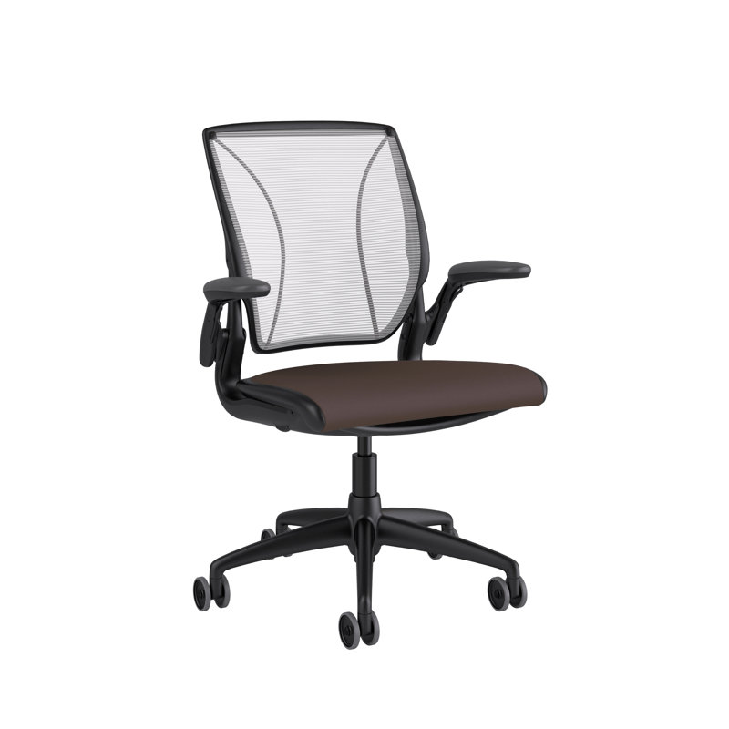 Mesh Task Chair, Black, Pinstripe/White, Pinstripe/White
