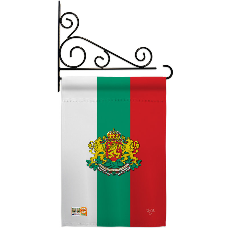 Double Sided 18.5'' H x 13'' W Polyester Flag Set