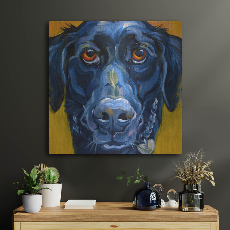 «Black Dog» par CR Townsend, H 24 po x l 24 po