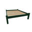  Structure de lit en bois massif vert foncé Blackwell - Grand, vert