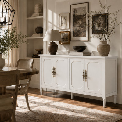 58.9" Sideboard Buffet Cabinet with Adjustable Shelves