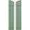 Volets de planche-n-lattes jointes avec plateau elliptique Americraft (2 lattes) (par paire)