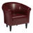 Liam Faux Leather Barrel Chair-1487494432