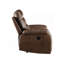 Ensemble de salon inclinable 3 pièces Brown Leather-Gel Match