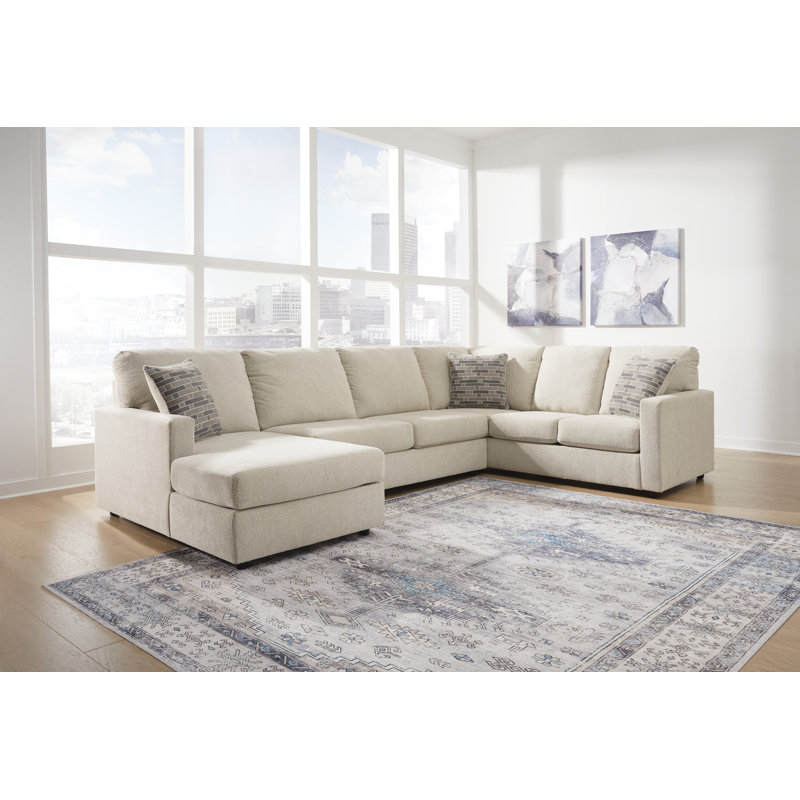 Edenfield 3-Piece Sectional with Chaise, Left Hand Facing