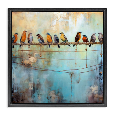 Abstraits oiseaux perchés