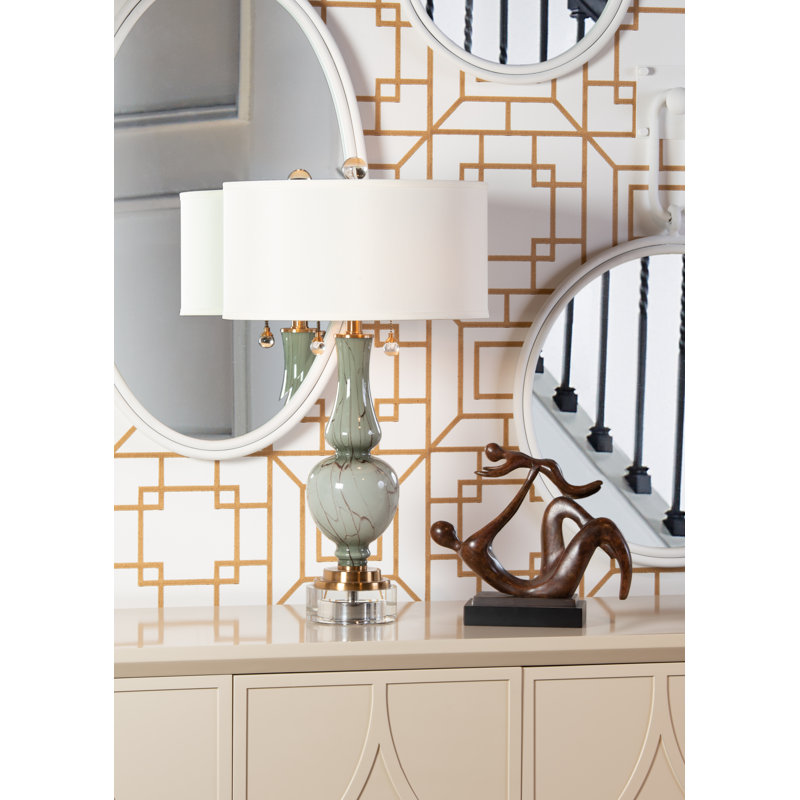 Belle Mont 28" Gray Table Lamp