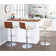 Vasari Swivel Upholstered Adjustable Height Counter Stool