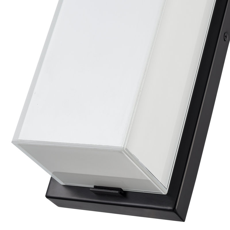 Krishav Integrated LED Outdoor Wall Sconce, 14" H x 5" W x 4.92" D