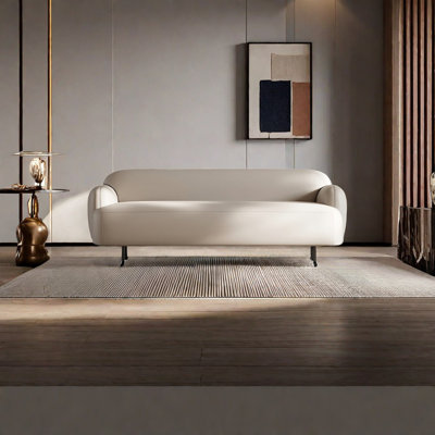 Banc rembourré en cuir Venitta