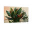 Plantes et fleurs aux feuilles tropicales avec des accents rouges sur fond beige-1930580952-1930580953-1930580949