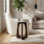 Table d'appoint en marbre 20 po x 15 po, brun-1738109868